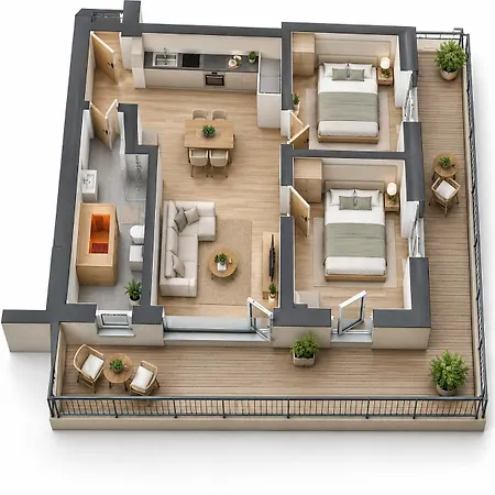 Apartment Gebirgsresort Gr 3 2 2 - Kleine Auszeit